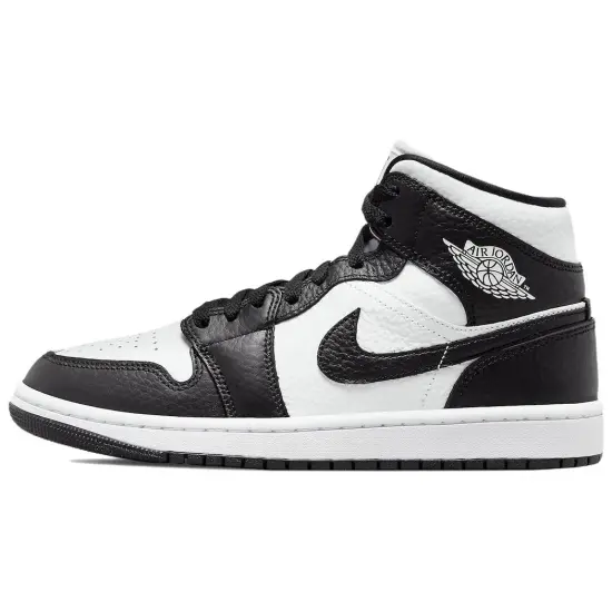 Jordan 1 Mid Split Black White Women's