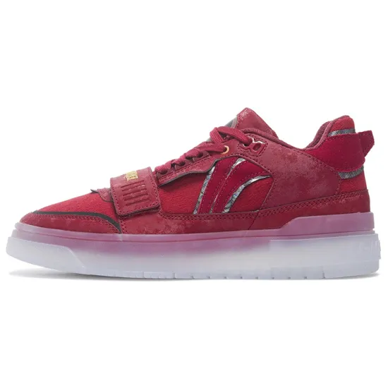 LINING Rookie Vintage Basketball Shoes Men Low-Top Bicycles Red
