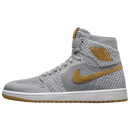 Jordan 1 Retro High Flyknit Wolf Grey
