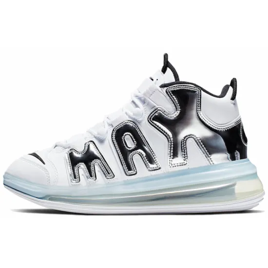 Nike Air More Uptempo 720 White Metallic Silver