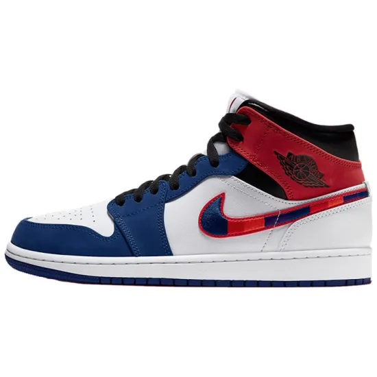 Jordan 1 Mid 'Multi-Color Swoosh'