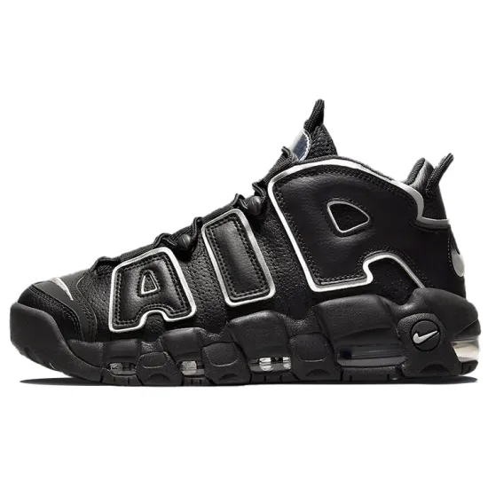 Nike Air More Uptempo Black Silver Women's