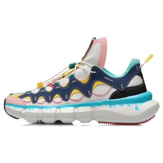 LINING Enlightenment 2.3 Lite Vintage Basketball Shoes Men Low-Top White Black Blue