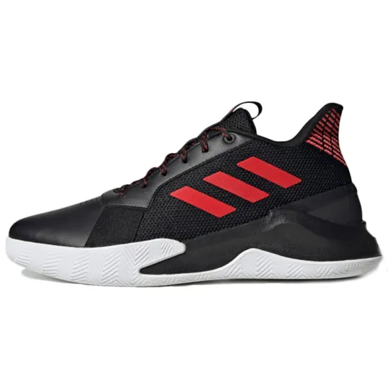 Adidas Runthegame Vintage Basketball Shoes Men Low-top Black/Red