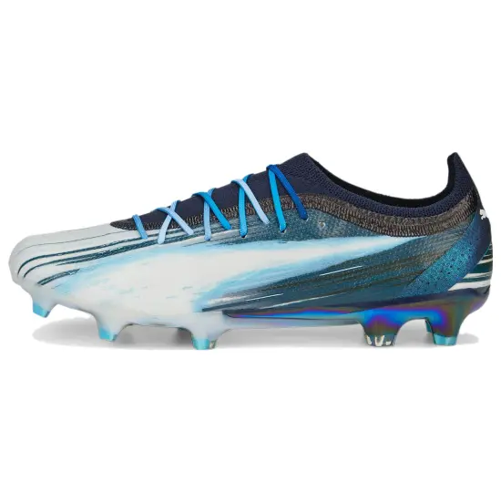 PUMA Ultra Ultimate Football Shoes Men Low-top White/Royal Blue
