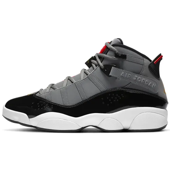 Jordan 6 Rings Smoke Grey Black Red Gold