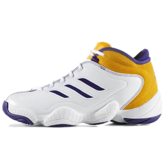 Adidas Crazy 3 Vintage Basketball Shoes Men Mid-top White/gold/purple