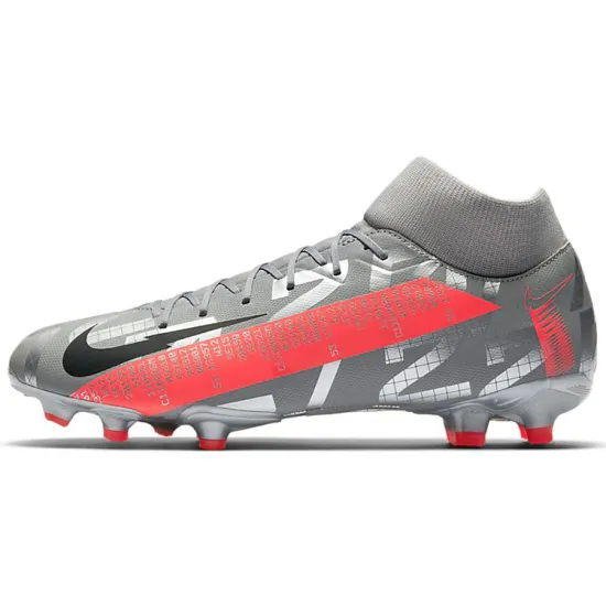 Nike Mercurial Superfly 7 Academy MG Metallic Grey Crimson