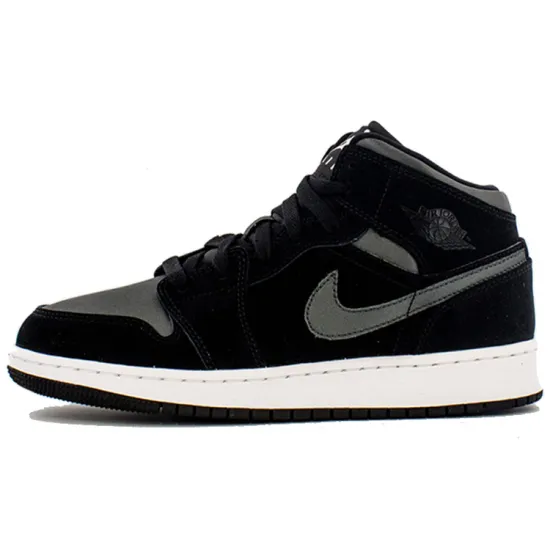Air Jordan 1 Mid SE 'Black Anthracite' GS