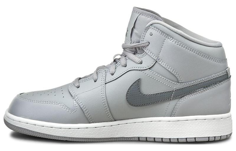 Jordan Air Jordan 1 Retro Mid Wolf Grey Cool Grey GS