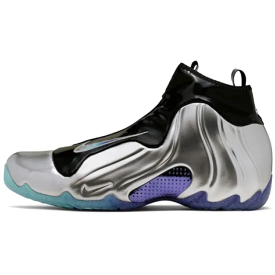 Nike Flightposite Vintage Basketball Shoes Unisex Mid-top Silver/Black