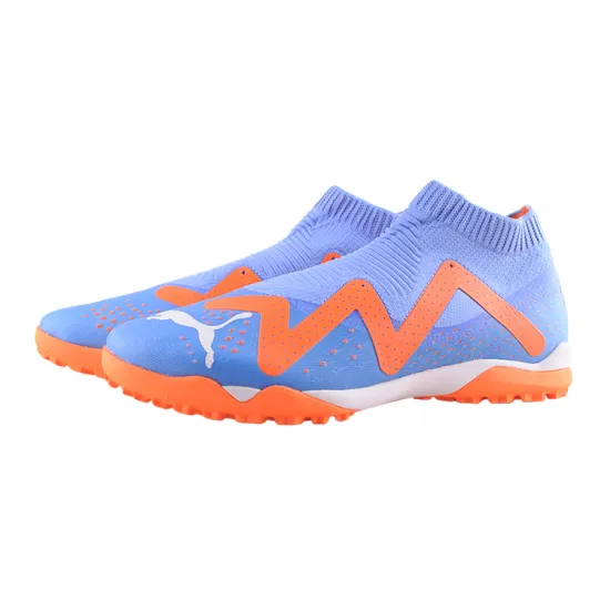 PUMA Future Match Football Shoes Men Mid-top Blue/Yellow
