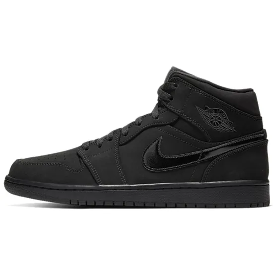 Jordan 1 Mid Triple Black 2020