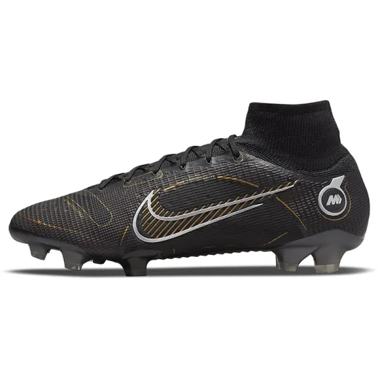 Nike Mercurial Superfly 8 FG Black Metallic Silver Gold