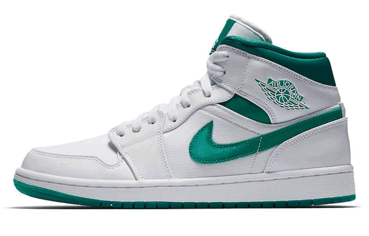 Jordan 1 Mid White Mystic Green