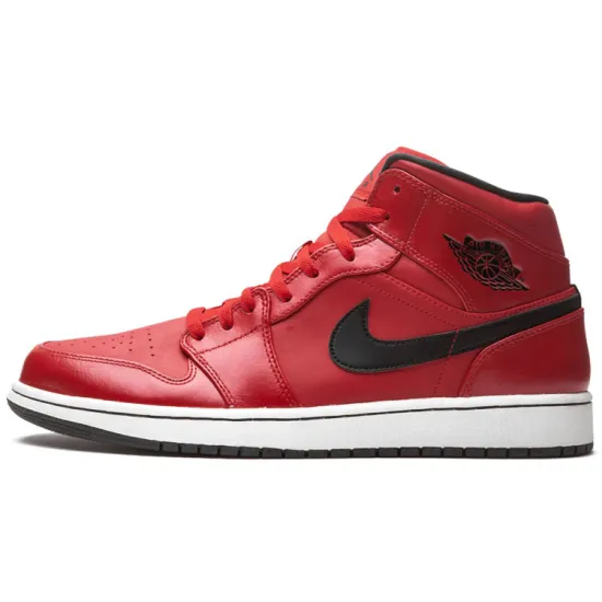 Jordan 1 Mid Gym Red Black Patent