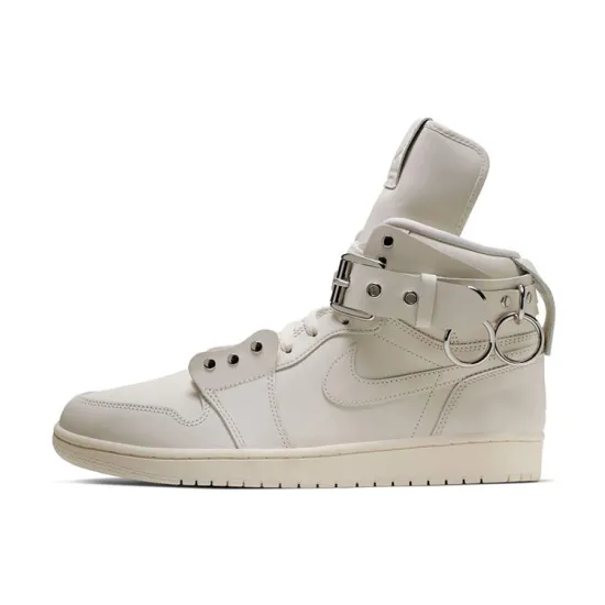 Comme Des Garçons X Jordan 1 Retro Strap High White