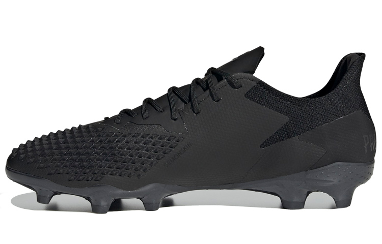 Adidas Predator 20.2 Predator 20.2 fashionable lace-up low-top FG (glue spikes) fabric non-slip football shoes men's black