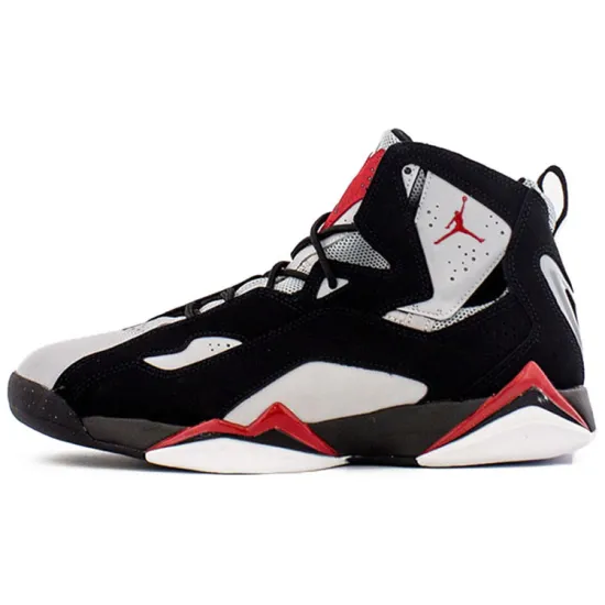 Jordan True Flight Black Varsity Red Wolf Grey