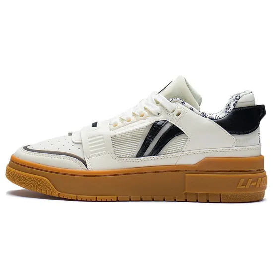 LINING Rookie Vintage Basketball Shoes Women's Low-Top Light Antique Yellow/Black