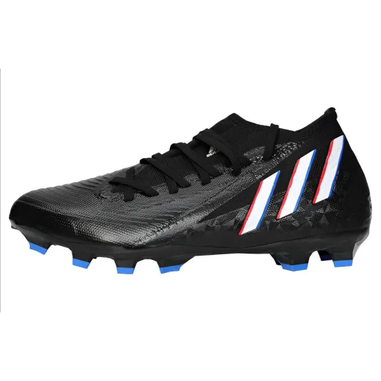 Adidas Predator Edge.3 Football Shoes Men Low-top Black/white/blue