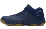 Li Ning Nirvana Fashion Cushioning Rebound Low top Badminton Shoes Unisex Navy