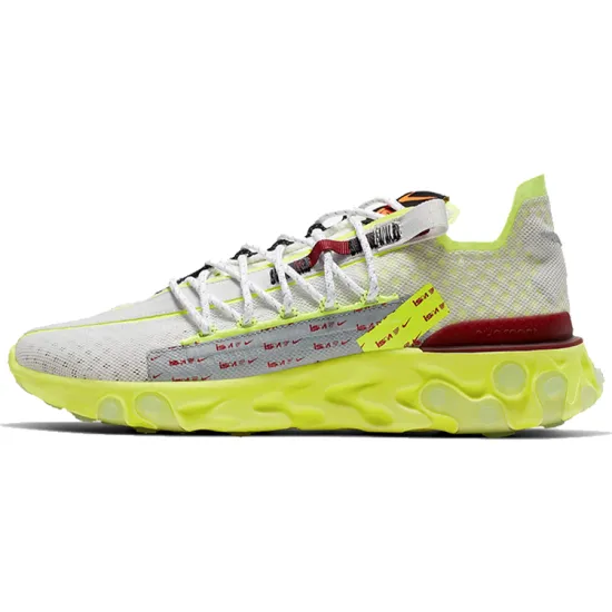 Nike React Runner ISPA Platinum Tint Volt Glow Team Red