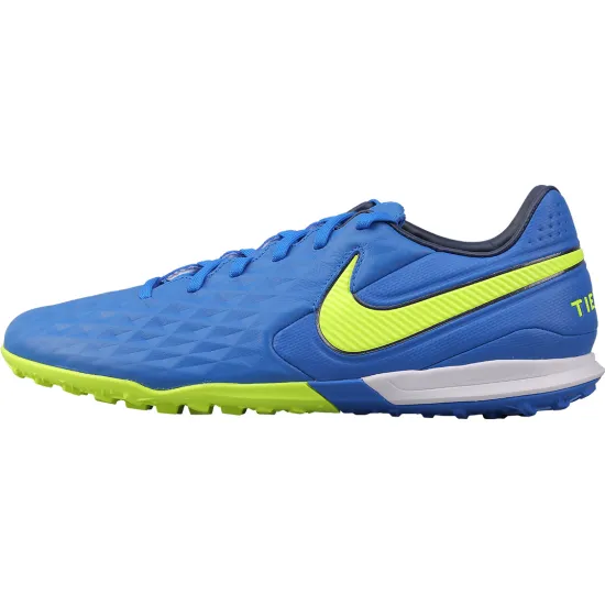 Nike Tiempo Legend 8 Football Shoes Men Low-top Flying Blue/deep Navy Blue/fluorescent Yellow