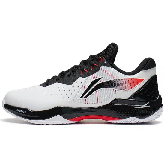 LINING Thunder Series Badminton Shoes Unisex Low-Top Standard White/Black