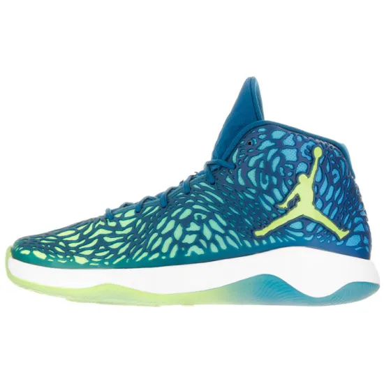 Jordan Vintage Basketball Shoes Men High-top Blue/Green