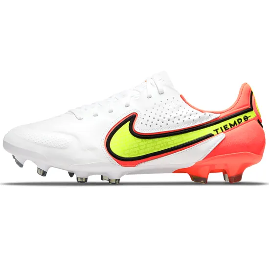 Nike Tiempo Legend 9 Elite FG White Bright Crimson Volt