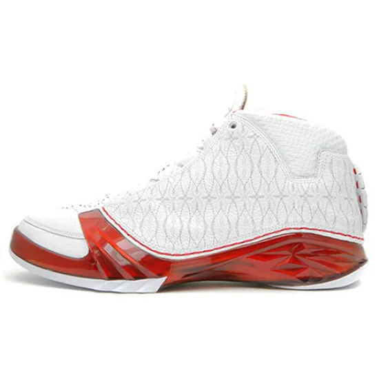 Jordan 23 White Varsity Red
