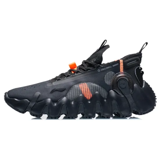 LINING Wu Xing 2 Lite Vintage Basketball Shoes Men Low Top Black