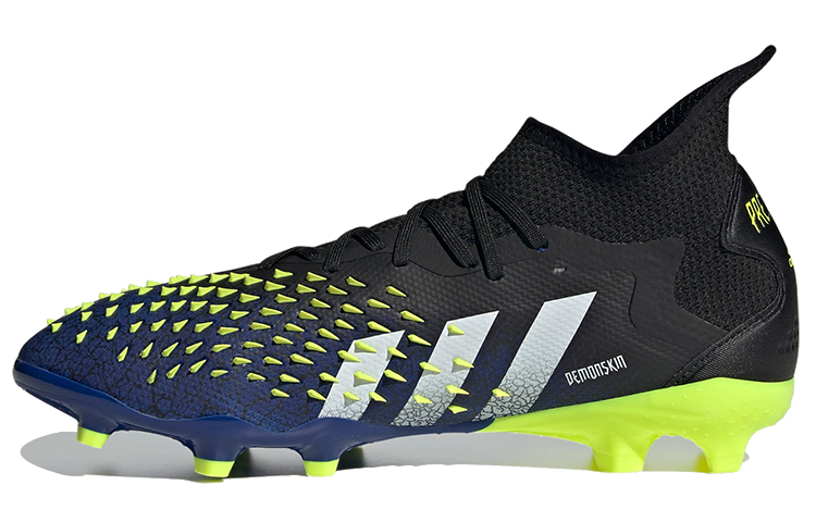 Adidas Predator Freak.2 Lace Up FG (Glue Spikes) Natural Grass Superfiber Breathable Football Shoes Men's Black