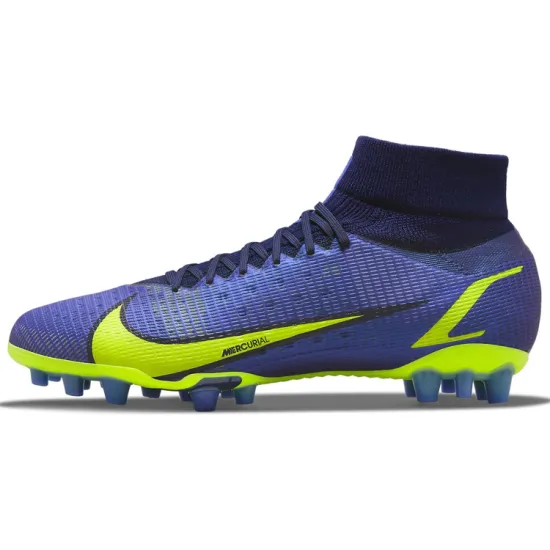 Nike Mercurial Superfly 8 PRO Football Shoes Men Mid-top Blue