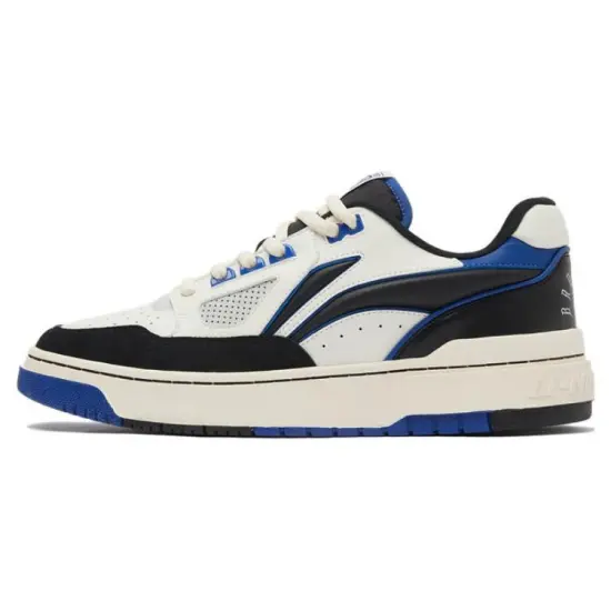 LiNing Rookie 2 Durable Breathable Low Top Vintage Basketball Shoes Black White