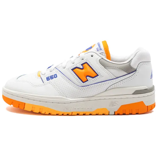 New Balance 550 White Vibrant Orange