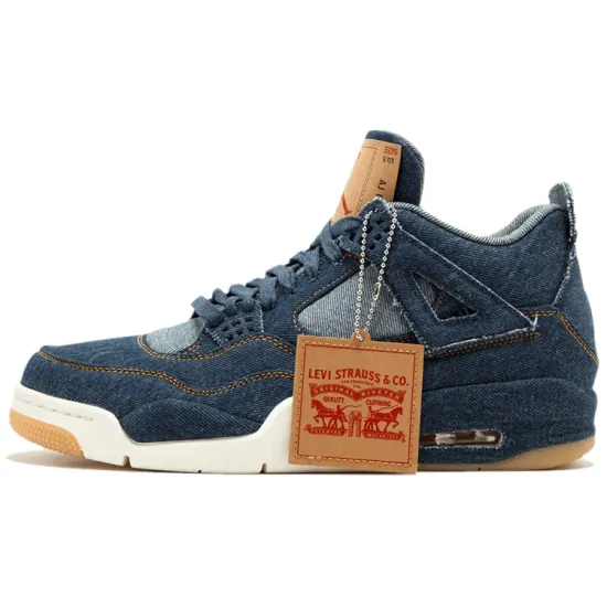 Jordan 4 Retro Levi's Denim Blank Tag
