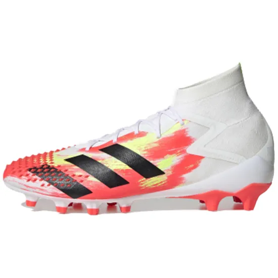 Adidas Predator Mutator 20.1 Football Shoes Men Mid-top Bright White/black/bright Pink Fluorescence