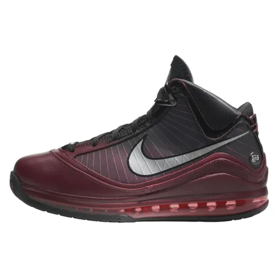 Nike Lebron 7 Vintage Basketball Shoes Men Mid-top Team Red/Metallic Silver/Black/Hot Red