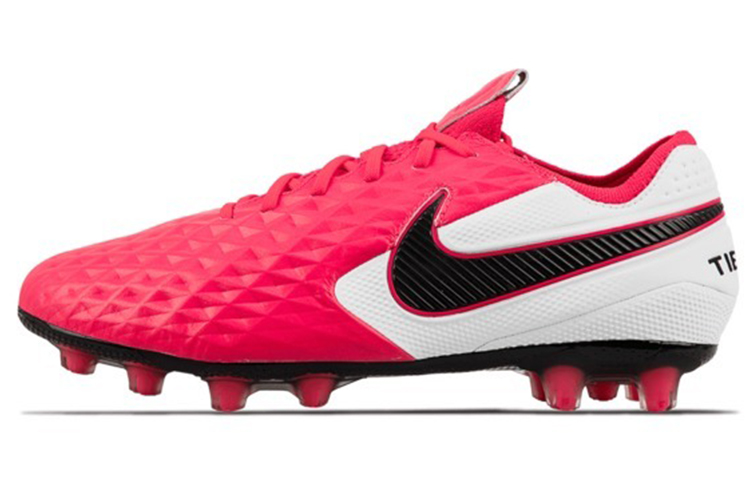 Nike Tiempo Legend 8 HG hard court HG (glue short spikes) hard grass artificial grass natural grass kangaroo leather shock-absorbing non-slip wear-resistant football shoes men's red and white