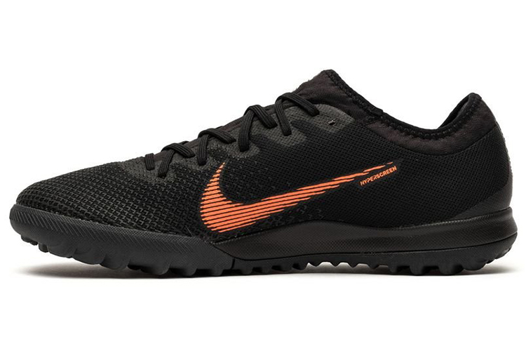 Nike TF Turf Slip Resistant Abrasion Resistant Soccer Shoes Men's Black Orange