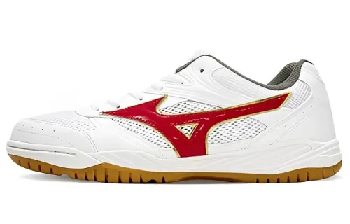 Mizuno Badminton Shoes Unisex Low Top White/Red
