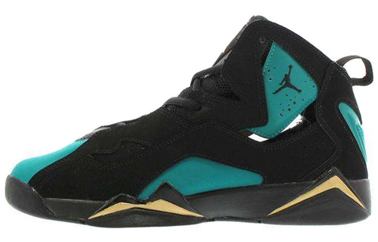 Jordan True Flight Black Rio Teal' GS