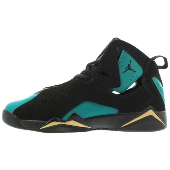 Jordan True Flight Vintage Basketball Shoes Women's High-top Black/Green
