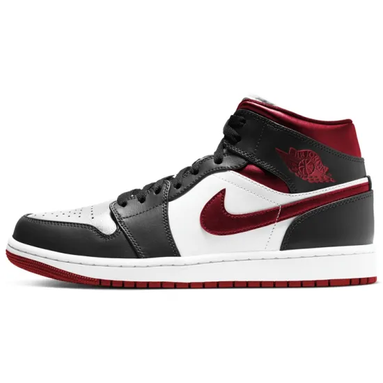 JORDAN 1 Mid Gym Red Black White