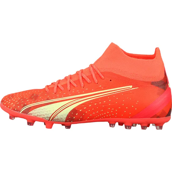 PUMA Ultra Pro Football Shoes Men Mid-top Red/Gold
