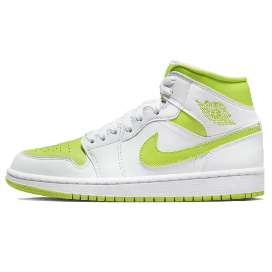 JORDAN 1 Mid White Lime Women's