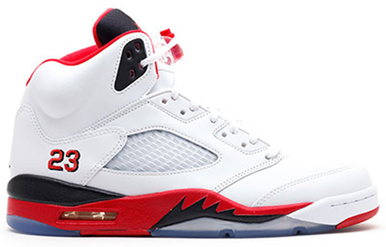 Jordan Air Jordan 5 Retro Fire Red Black Tongue (2013)