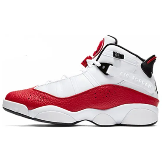 Jordan 6 Rings White University Red
